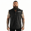 THIGHBRUSH® - OUTLAW - Men's Frayed Sleeveless Button-Up Shirt