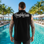 THIGHBRUSH® - OUTLAW - Men's Frayed Sleeveless Button-Up Shirt