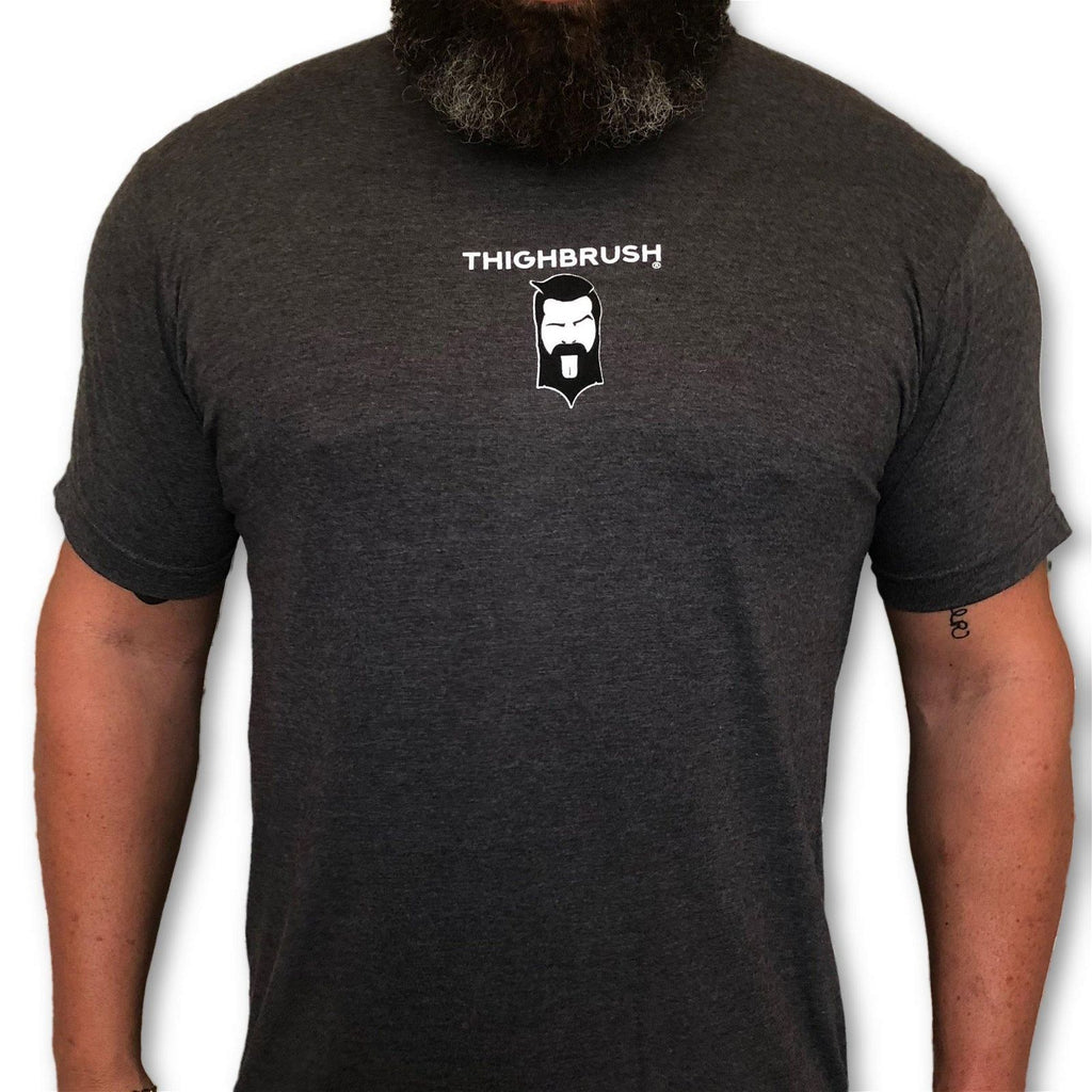 THIGHBRUSH® - Original "Because I'm a Giver" - Men's T-Shirt - Charcoal - THIGHBRUSH® - THIGHBRUSH® 