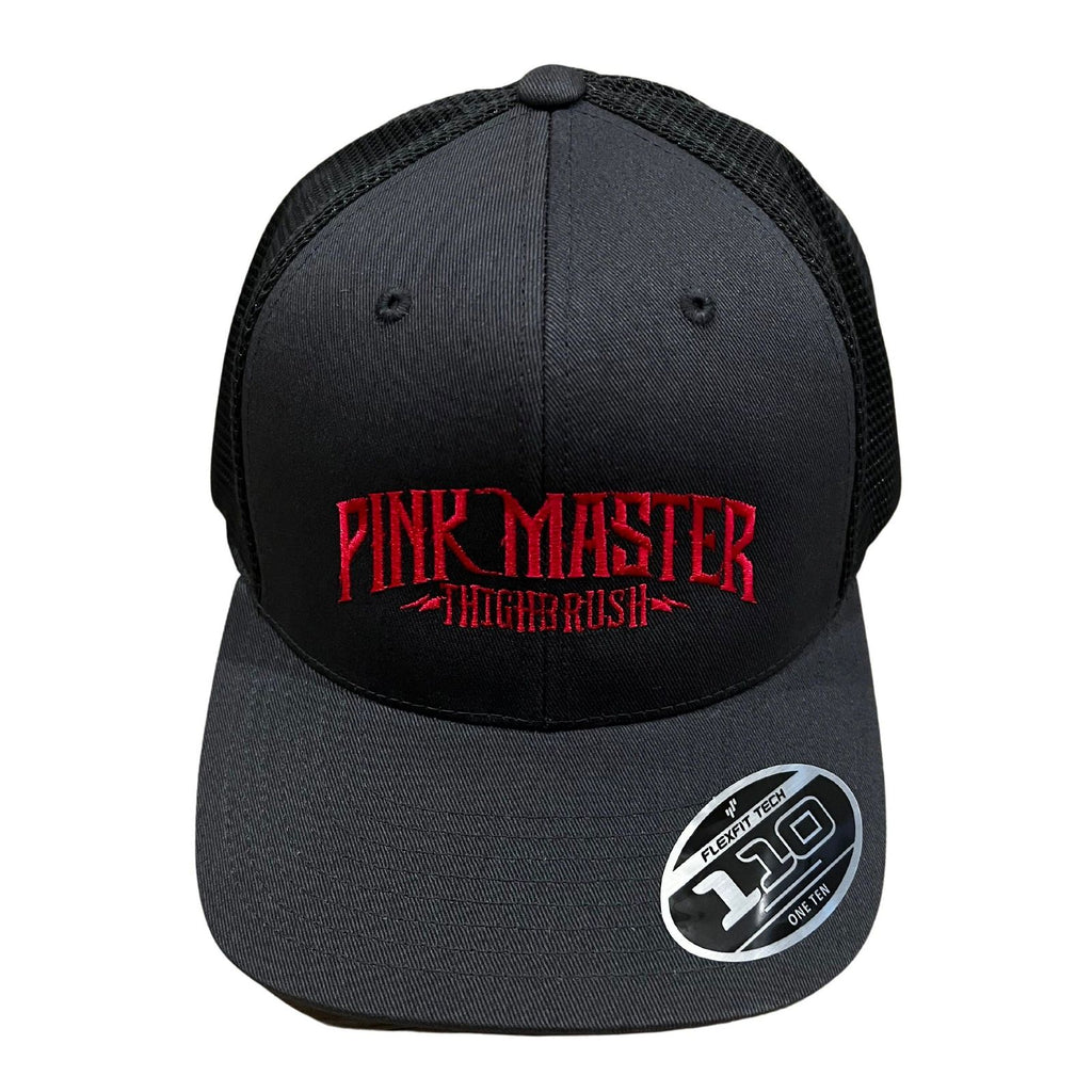 THIGHBRUSH® - PINK MASTER - Trucker Snapback Hat - Charcoal and Pink - THIGHBRUSH® - THIGHBRUSH® 