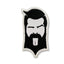 THIGHBRUSH® - Small THIGHBRUSH® Logo Face Patch - Black and White Sew-on