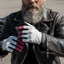 THIGHBRUSH® - THE SHOCKER - Leather Motorcycle Riding Gloves