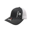 THIGHBRUSH® - Trucker Snapback Hat - Charcoal Grey and White