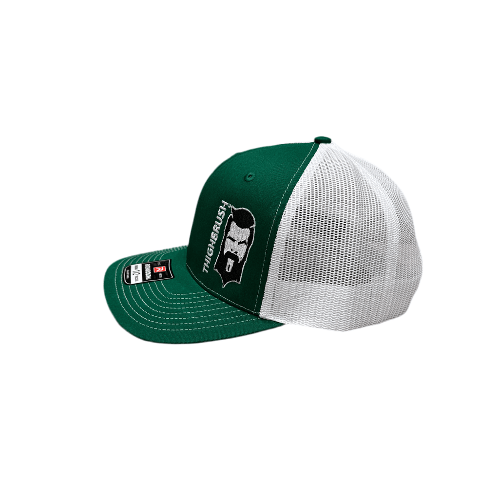 THIGHBRUSH® - Trucker Snapback Hat - Green and White