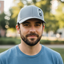 THIGHBRUSH® - Trucker Snapback Hat - Heather Grey and White