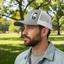 THIGHBRUSH® - Trucker Snapback Hat - Heather Grey and White