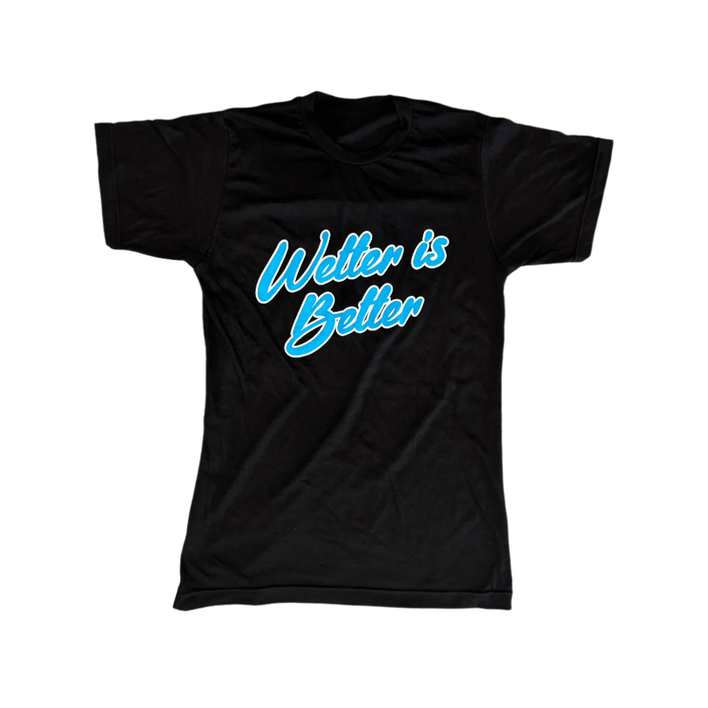 THIGHBRUSH® - WETTER IS BETTER - Men's T-Shirt - Black
