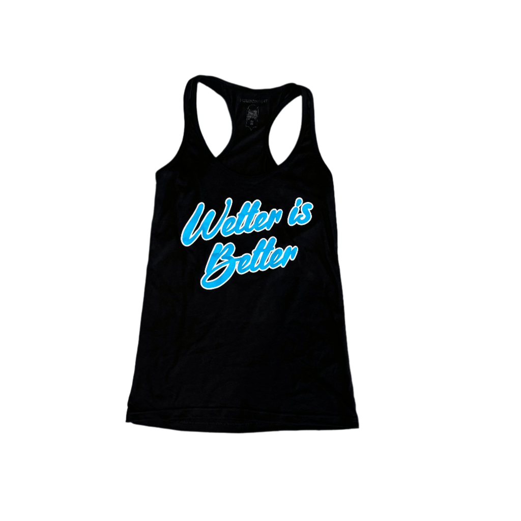 THIGHBRUSH® - WETTER IS BETTER - Women's Tank Top - Black
