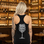 THIGHBRUSH® - WINE-DINE-69 - Women's Tank Top - Black