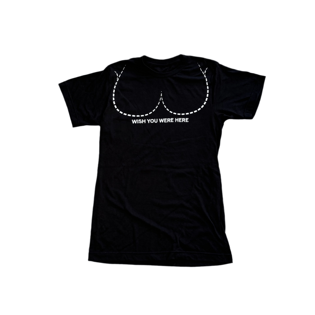 THIGHBRUSH® - WISH YOU WERE HERE - Men's T-Shirt - Black