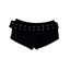 THIGHBRUSH® - Women's Belted Grommet Booty Shorts - Black