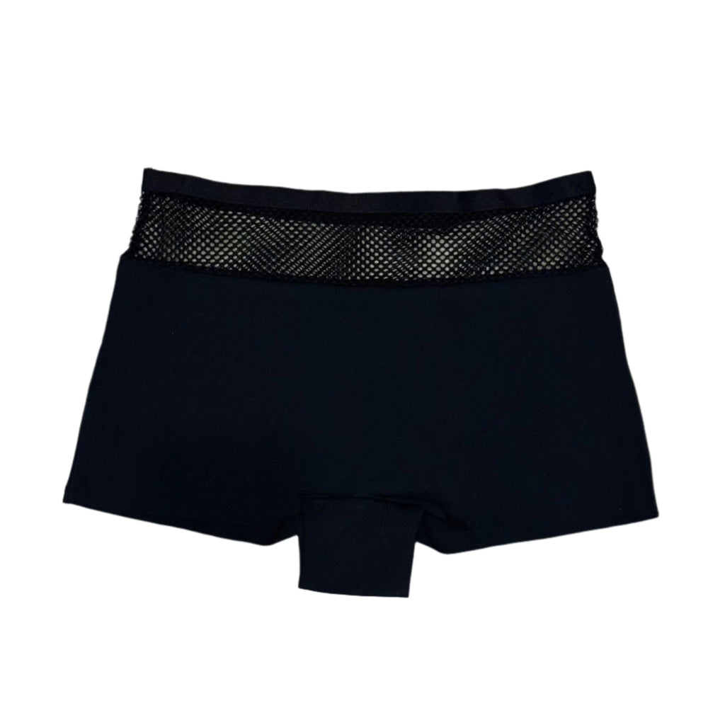 THIGHBRUSH® - Women's Fishnet Waist Booty Shorts - Black