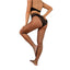 THIGHBRUSH® - X-Top Fishnet Tights with Panties - Black