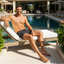 THIGHBRUSH® - X MARKS THE SPOT - Men's Board Shorts - Black