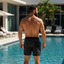 THIGHBRUSH® - X MARKS THE SPOT - Men's Board Shorts - Black