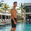 THIGHBRUSH® - X MARKS THE SPOT - Men's Board Shorts - Black