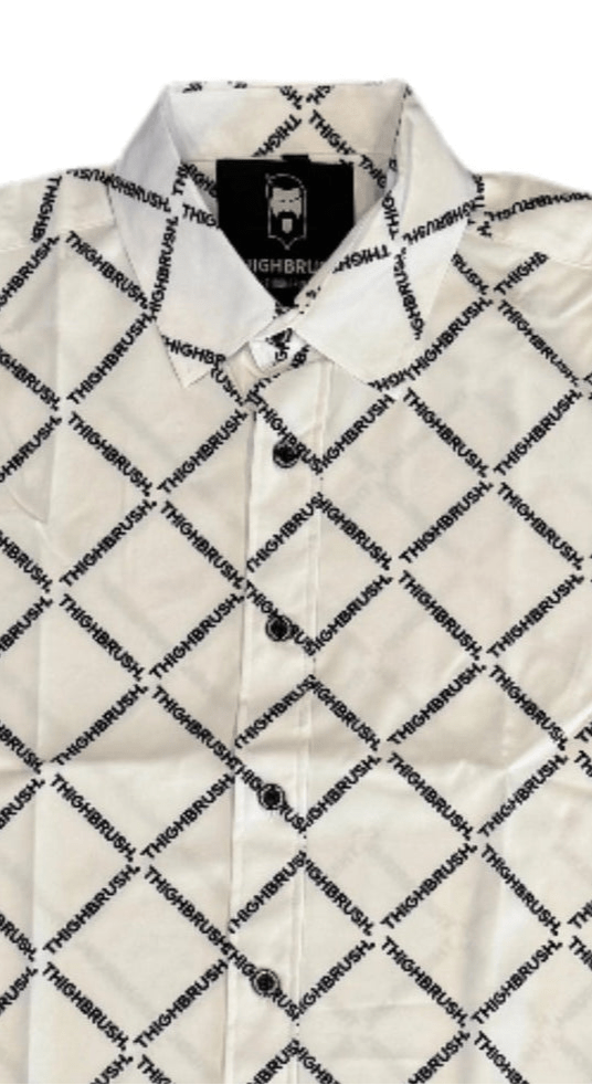 THIGHBRUSH® - X MARKS THE SPOT - Men's Party Shirt - White