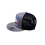 THIGHBRUSH® 69-MILE "POKE-HER RUN" - Flat Bill Trucker Snapback Hat - Grey and Black
