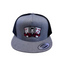 THIGHBRUSH® 69-MILE "POKE-HER RUN" - Flat Bill Trucker Snapback Hat - Grey and Black