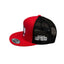THIGHBRUSH® 69-MILE "POKE-HER RUN" - Flat Bill Trucker Snapback Hat - Red and Black