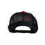 THIGHBRUSH® 69-MILE "POKE-HER RUN" - Flat Bill Trucker Snapback Hat - Red and Black