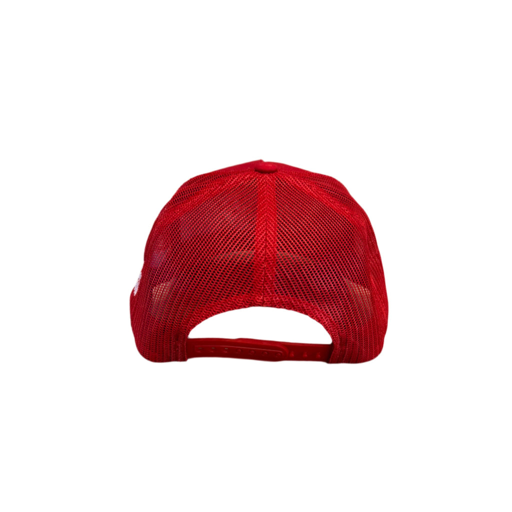 THIGHBRUSH® 69-MILE "POKE-HER RUN" - Trucker Snapback Hat - Red