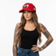 THIGHBRUSH® 69-MILE "POKE-HER RUN" - Trucker Snapback Hat - Red