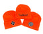 THIGHBRUSH® "69% ER DIAMOND COLLECTION" - Cuffed Beanies - Diamond Patch on Front - Orange
