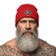 THIGHBRUSH® - 69% ER DIAMOND COLLECTION - Cuffed Beanies - Red