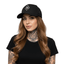 THIGHBRUSH® - 69% ER DIAMOND COLLECTION - Ponytail Trucker Snapback Hat - Black