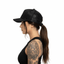 THIGHBRUSH® - 69% ER DIAMOND COLLECTION - Ponytail Trucker Snapback Hat - Black
