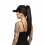 THIGHBRUSH® - 69% ER DIAMOND COLLECTION - Ponytail Trucker Snapback Hat - Black