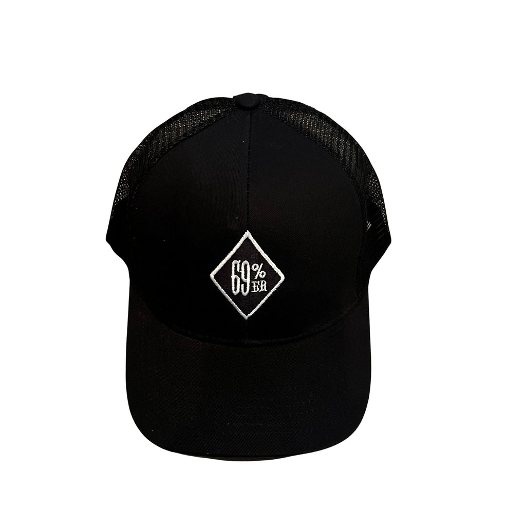 THIGHBRUSH® "69% ER DIAMOND COLLECTION" - Ponytail Trucker Snapback Hat - Black - THIGHBRUSH® - THIGHBRUSH® 