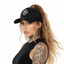 THIGHBRUSH® - 69% ER DIAMOND COLLECTION - Ponytail Trucker Snapback Hat - Black