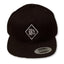 THIGHBRUSH® "69% ER DIAMOND COLLECTION" - Wool Blend Snapback Hat - Black - Flat Bill