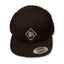 THIGHBRUSH® "69% ER DIAMOND COLLECTION" - Wool Blend Snapback Hat - Black - Flat Bill