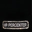 THIGHBRUSH® "69 PERCENTER" - "Bling" Beanies - Rectangular Patch on Front - Black