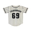 THIGHBRUSH® ATHLETICS - THIGHBRUSH 69 - MEN'S BASEBALL JERSEY - WHITE
