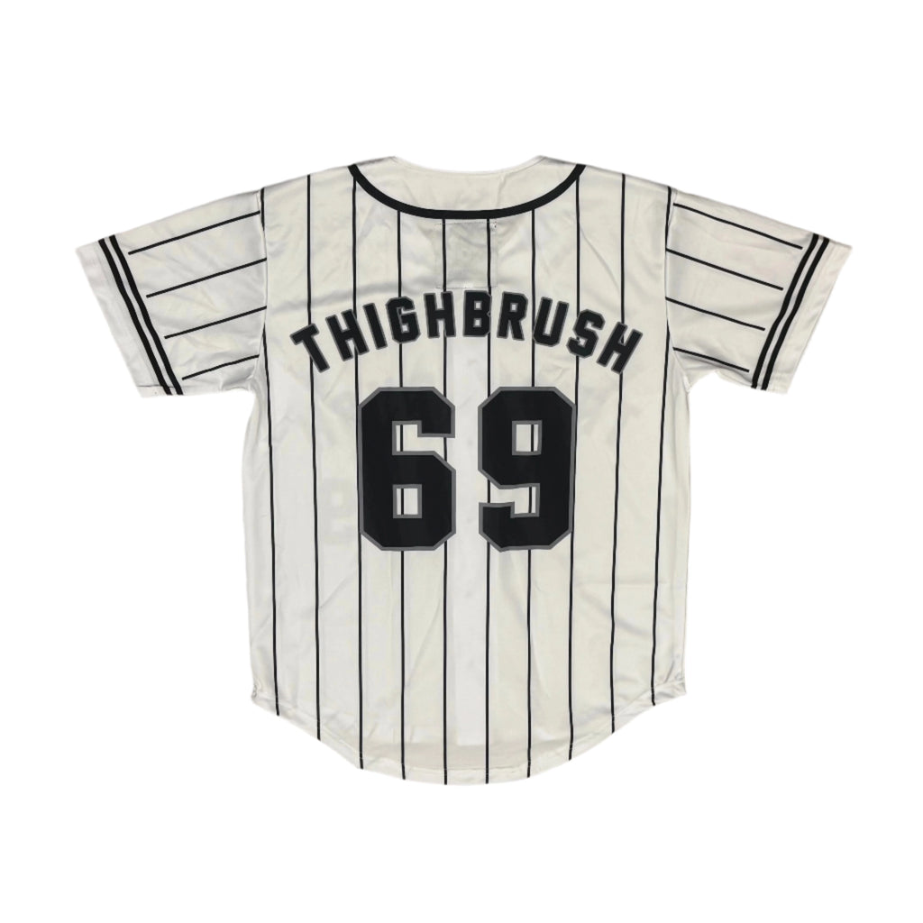 THIGHBRUSH® ATHLETICS - THIGHBRUSH 69 - MEN'S BASEBALL JERSEY - WHITE