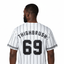 THIGHBRUSH® ATHLETICS - THIGHBRUSH 69 - MEN'S BASEBALL JERSEY - WHITE
