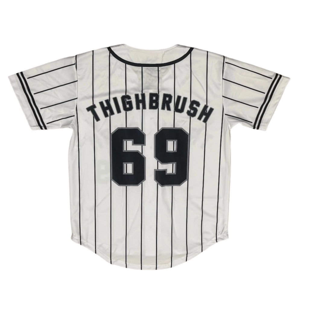 THIGHBRUSH® ATHLETICS - THIGHBRUSH 69 - MEN'S BASEBALL JERSEY - WHITE
