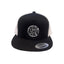 THIGHBRUSH® BEARD RIDING COMPANY - Flat Bill Trucker Snapback Hat - Black and White