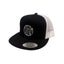 THIGHBRUSH® BEARD RIDING COMPANY - Flat Bill Trucker Snapback Hat - Black and White