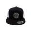 THIGHBRUSH® BEARD RIDING COMPANY - Flat Bill Trucker Snapback Hat - Black and White