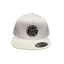 THIGHBRUSH® BEARD RIDING COMPANY - Flat Bill Trucker Snapback Hat - White with Black