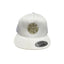 THIGHBRUSH® BEARD RIDING COMPANY - Flat Bill Trucker Snapback Hat - White with Gold