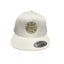 THIGHBRUSH® BEARD RIDING COMPANY - Flat Bill Trucker Snapback Hat - White with Gold