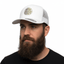 THIGHBRUSH® BEARD RIDING COMPANY - Trucker Snapback Hat - White with Gold
