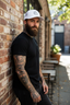 THIGHBRUSH® BEARD RIDING COMPANY - Trucker Snapback Hat - White with Silver