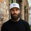 THIGHBRUSH® BEARD RIDING COMPANY - Trucker Snapback Hat - White with Silver